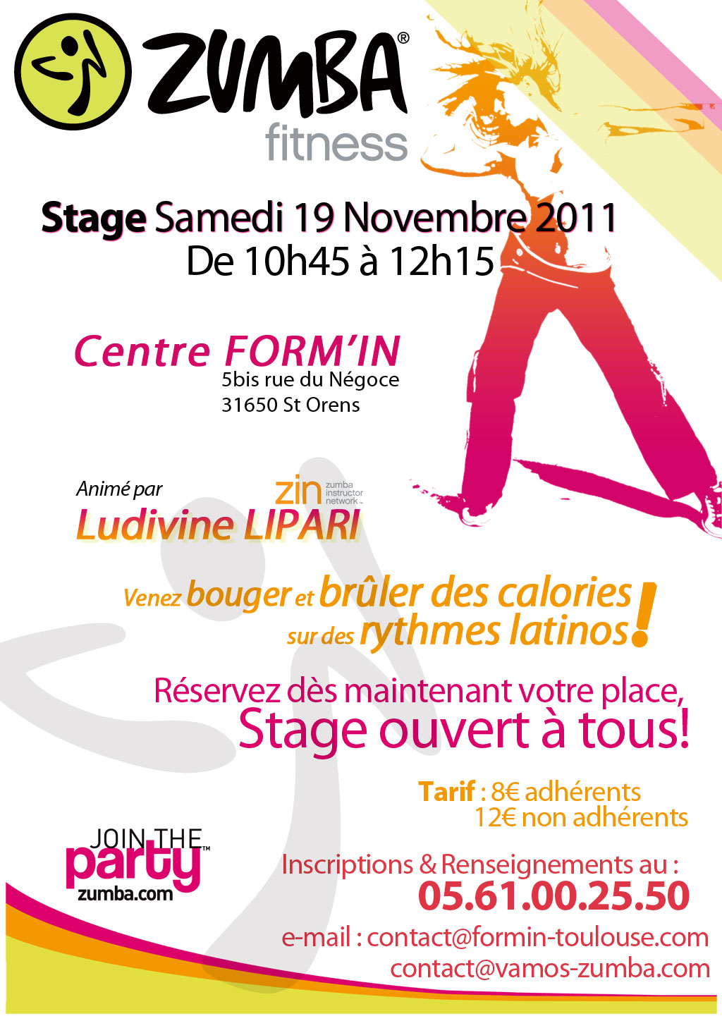 stage zumba st orens toulouse