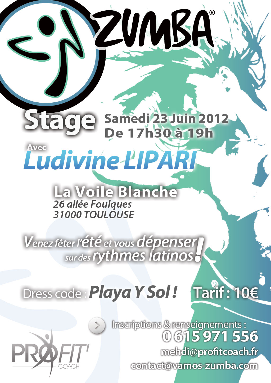 stage zumba vole blanche toulouse